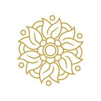 Simple Mandala Frame Design vector