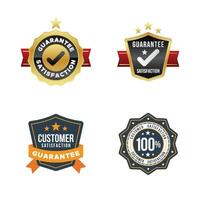 Guarantee Badge Design Collection vector