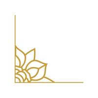 Simple Mandala Frame Design vector