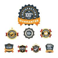 Guarantee Badge Design Collection vector