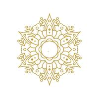 mandala Boda ornamento oro diseño vector