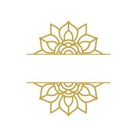 Simple Mandala Frame Design vector