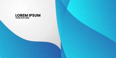 Blue and white geometric shapes with text in the center. vector