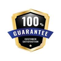 Guarantee Badge Design Element Collection vector