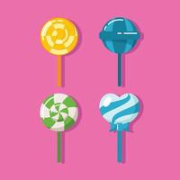 Candy Element Design Collection vector