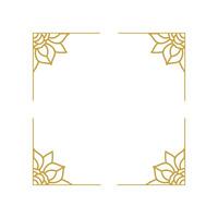 Simple Mandala Frame Design vector