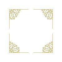 Simple Mandala Frame Design vector