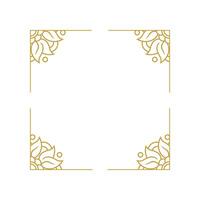 Simple Mandala Frame Design vector