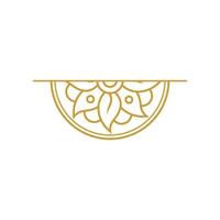 Simple Mandala Frame Design vector