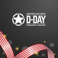 D day design illustration collection vector