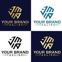 luxury 3 letter logo design,NOA, vector
