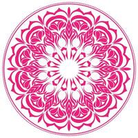 An intricate red pattern mandala style vector