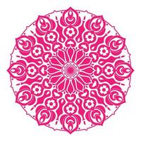 An intricate red pattern mandala style vector