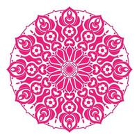 An intricate red pattern mandala style vector