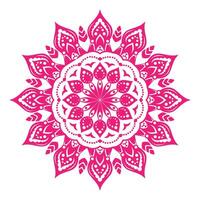 An intricate red pattern mandala style vector
