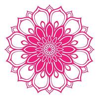An intricate red pattern mandala style vector