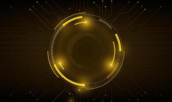 a gold circle with a black background with a gold circle and a black background. vector