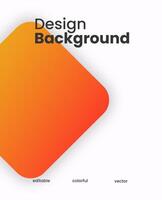 Simple colorful gradient background. Social media template illustration. vector
