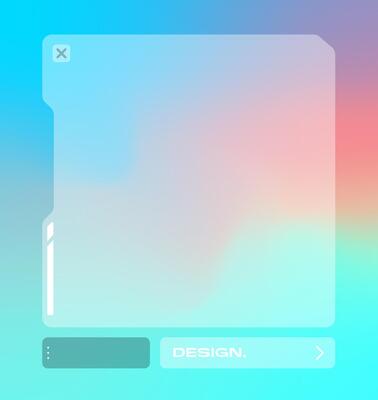 Futuristic square gradient background. Pop up window illustration.