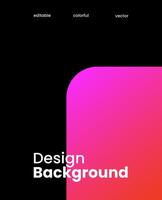 Simple colorful gradient background. Social media template illustration. vector