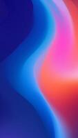 Elegant mesh wave blur vertical background featuring a shimmering pink, orange, and dark blue gradient for attention grabbing social media posts vector