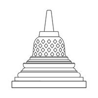 diseño de icono de templo vector