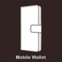 Mobile Wallet icon vector