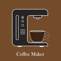 Coffee maker icon vector