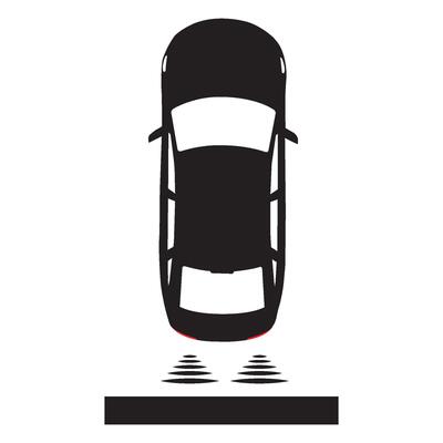 Car parking sensor signal icon
