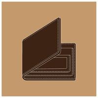 men's wallet logo design vector