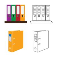 carpeta archivos icono vector