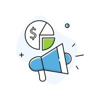 Ad Budget Maximization Optimized Ad Budget Management Icon Design vector