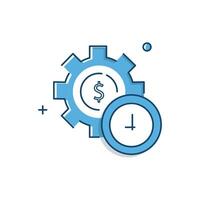 Real-Time Pricing Mechanism Dynamic Real Time Pricing Icon Design vector
