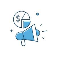 Ad Budget Maximization Optimized Ad Budget Management Icon Design vector
