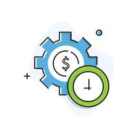 Real-Time Pricing Mechanism Dynamic Real Time Pricing Icon Design vector