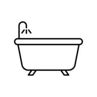 bañera icono diseño plantillas sencillo y moderno concepto vector