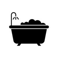 bañera icono diseño plantillas sencillo y moderno concepto vector