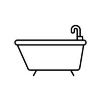 bañera icono diseño plantillas sencillo y moderno concepto vector