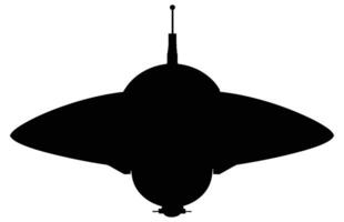 UFO alien spacecraft black silhouette, simple alien ship symbol, space flying saucer. vector