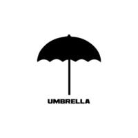 umbrella design BW vector