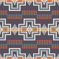Native American Indian geometric pattern. Aztec southwestern geometric shape seamless pattern. Ethnic geometric pattern use for fabric, textile, home decoration elements, upholstery, etc. vector