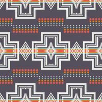 Native American Indian geometric pattern. Aztec southwestern geometric shape seamless pattern. Ethnic geometric pattern use for fabric, textile, home decoration elements, upholstery, etc. vector