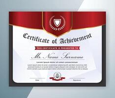 luxury certificate design for multipurpose I Multi color elegant certificate of achievement template vector