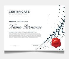 luxury certificate design for multipurpose I Multi color elegant certificate of achievement template vector
