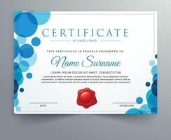 luxury certificate design for multipurpose I Multi color elegant certificate of achievement template vector