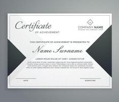 luxury certificate design for multipurpose I Multi color elegant certificate of achievement template vector