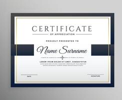 luxury certificate design for multipurpose I Multi color elegant certificate of achievement template vector