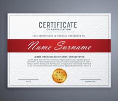 luxury certificate design for multipurpose I Multi color elegant certificate of achievement template vector