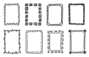 Hand-Drawn Decorative Frame Collection vector