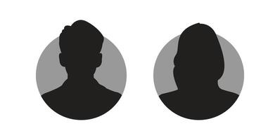 profile photo couple vector